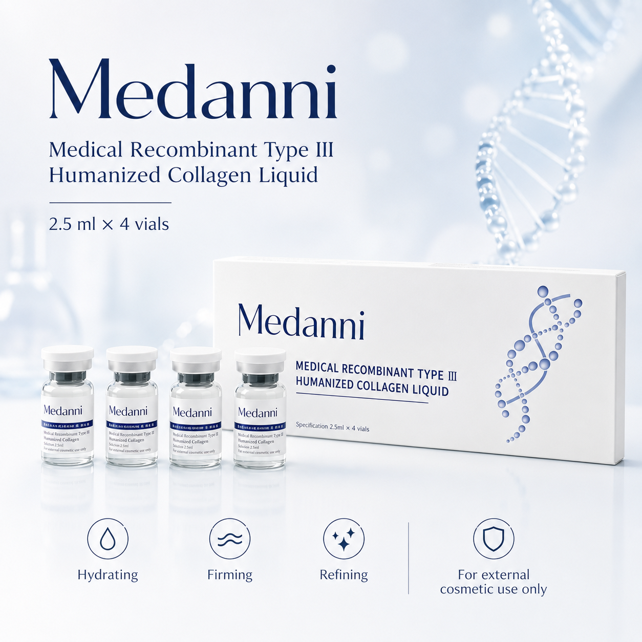Recombinant Type III Humanized Collagen Topical Care Solution
