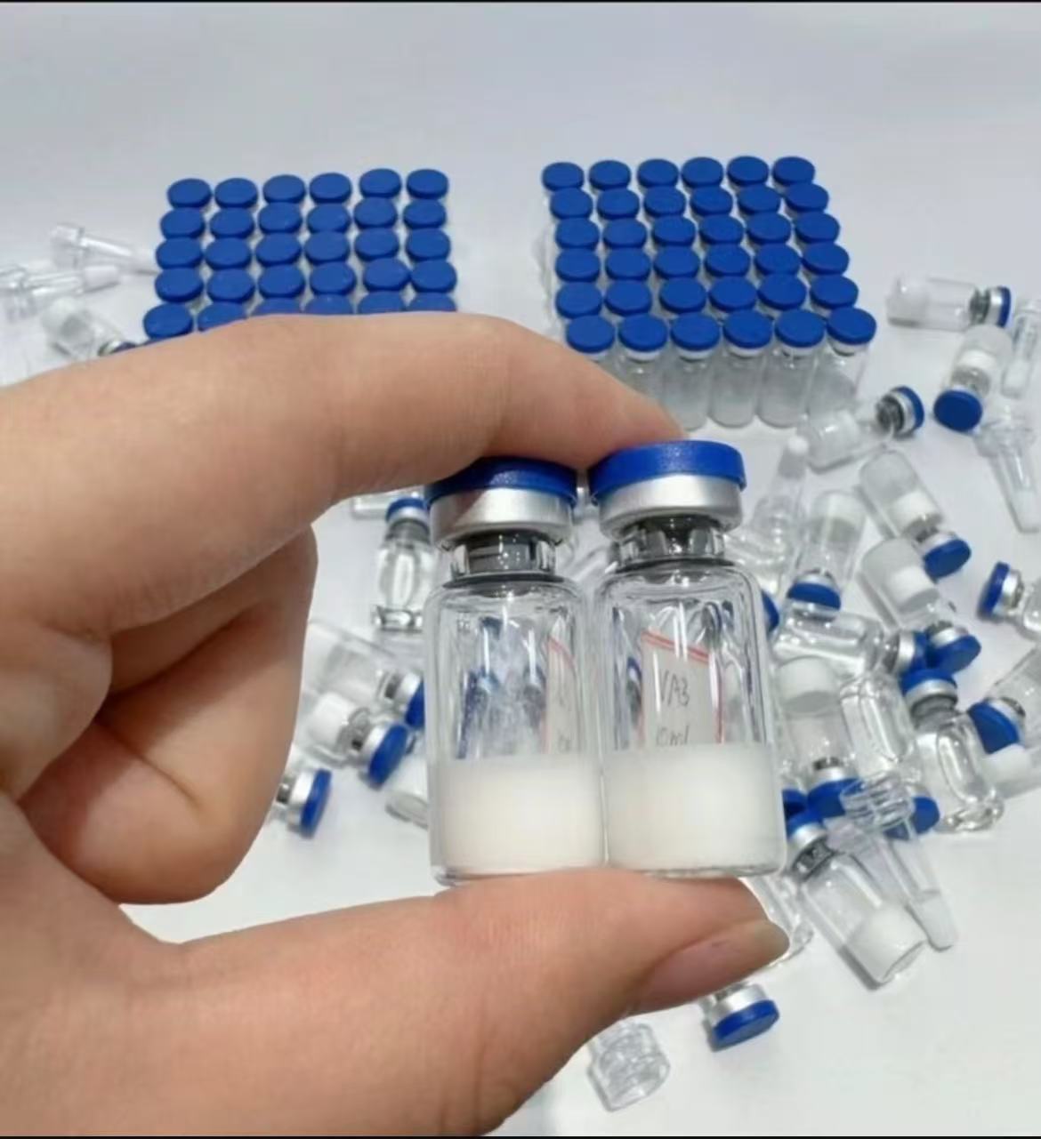 Research vial close-up